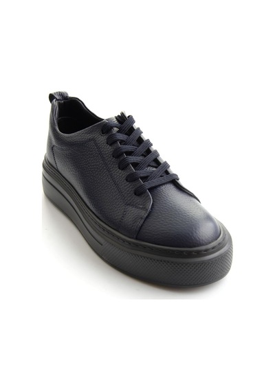 Bambi Lacivert Floter Hakiki Deri Erkek Sneaker E01089009540