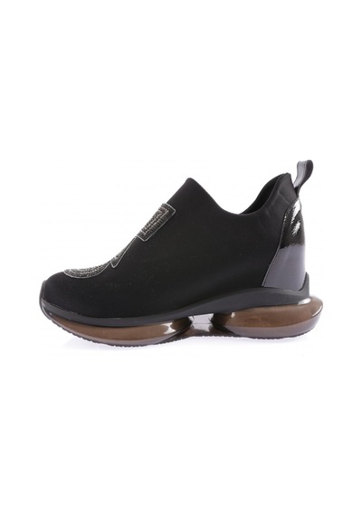 Dgn 1054 Kadin Mega Kalin Taban Strech Detayli Silver Taşli Sneakers Ayakkabi 1054-2025-R1534 Siyah Dgn 1054 Kadin Mega Kalin Taban Strech Detayli Silver Taşli Sneakers Ayakkabi 1054-2025-R1534 Siyah