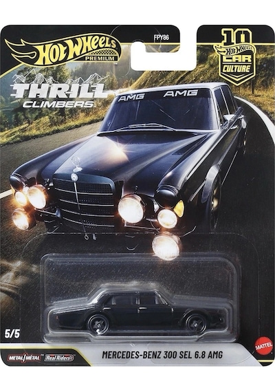 Hot Wheels Premium Mercedes-benz 300 Sel 6.8 Amg Thrill Climbers Car Culture 1/64 Siyah