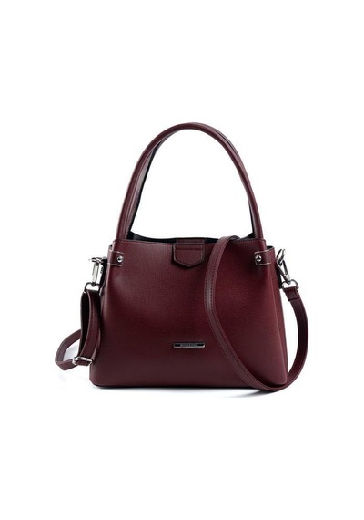 Silver Polo Sp1254 Kadın El Çantası Düz Bordo-bordo