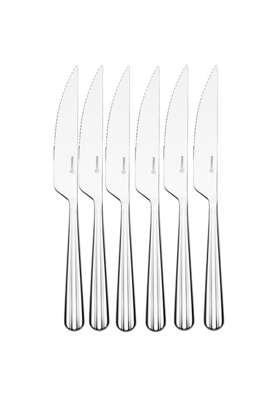 Korkmaz Country 6lı Steak Biftek Bıçak Seti A5658 Gri - Siyah