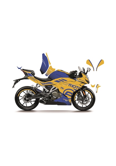 Cfmoto 250sr Racıng Model Parçalı Motosıklet Kaplama Stıcker Etıket Modelı