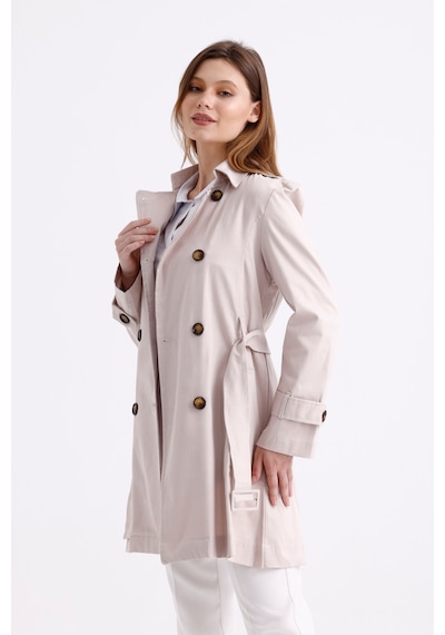 Pastelastore Esnek Pamuk Gabardin Kısa 80cm Omuz Apoletli Kemerli Kadın Trençkot 1120 Taş Rengi Taş Pastelastore Esnek Pamuk Gabardin Kısa 80cm Omuz Apoletli Kemerli Kadın Trençkot 1120 Taş Rengi Taş
