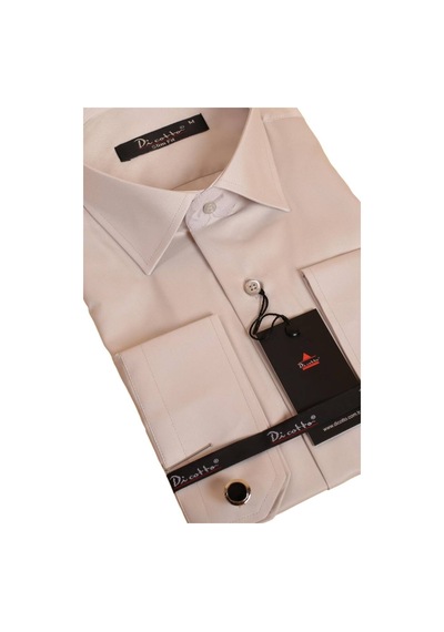 Dicotto Açık Gri Dar Kesim Micro Kumaş Kol Düğmeli Slim Fit Erkek Gömlek - 201-9 001