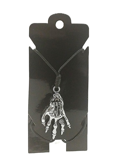 Kore İp Askılı Ve Krom Çelik Kaplamalı Unisex Tribal Kolye Kkrm-07 Gümüş8