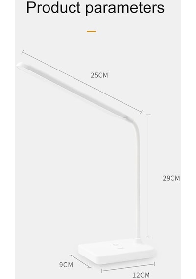 Usb Kablolu Şarjlı Dokunmatik Dimmer Ayarlı 30 Led Okuma Ve Çalışma Işığı Masa Lambası 3 Renk Işık