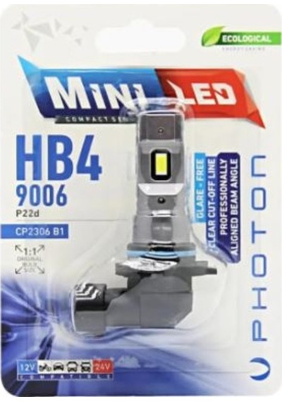 Mini Hb4 9006 12-24v Compact Led 2 Adet