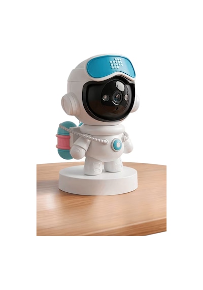Exenar - Beyaz - Akıllı Robot Ip Kamera 4k Ultra Hd 2mp 360 Dönen Gece Görüşlü Smart Wifi Ev Çocuk Güvenlik Kamerası