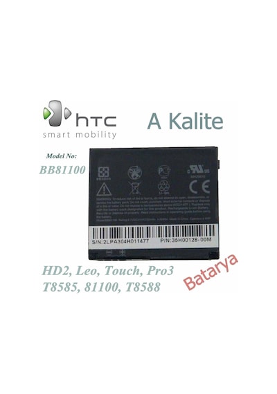 Htc Hd2 T8585 81100 T8588 Leo Touch Pro3 Bb81100 Batarya