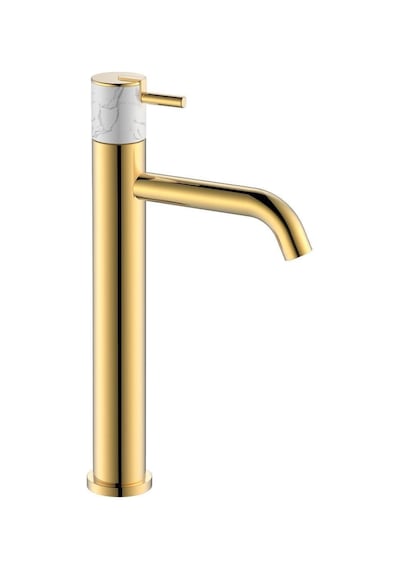 Fontana Yüksek Lavabo Bataryası Altın Mermer Fa-4022m Altın