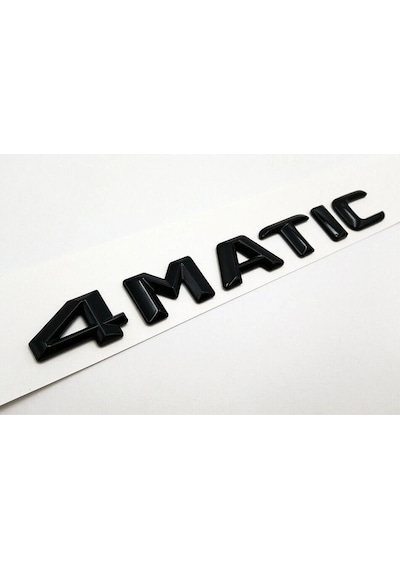 4matic Yeni Nesil Piano Black Bagaj Yazısı Üçgen Tip Arması Logosu 3m 3d Abs Mercedes 300