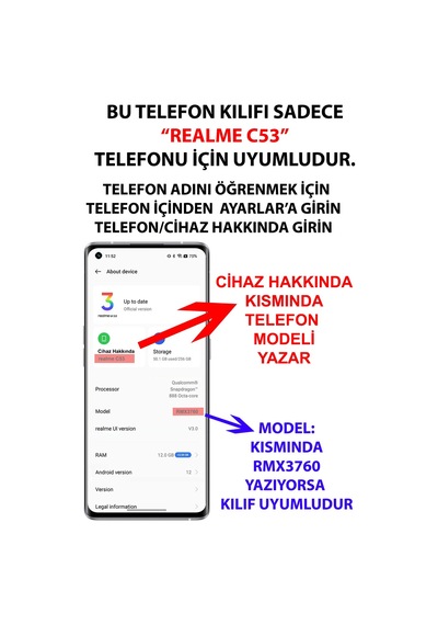 Realme C53 Uyumlu Pastel Pembe Lotus Baskılı Silikon Kılıf