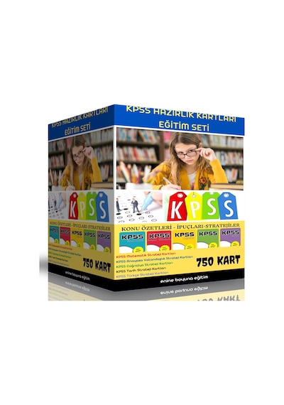 Kpss Hazırlık Kartları Eğitim Seti (750 Kart)