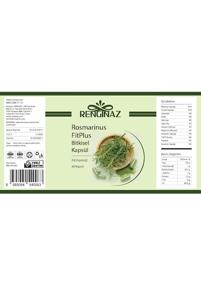 Renginaz  & Form Paketi Pinealis Ananas Sirke + Rosmarinus Fitplus Kapsül