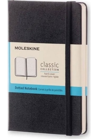 Moleskine Sert Kapak Defter Siyah Noktalı - 13x21