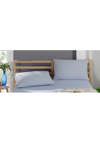 2 Adet Pamuklu Yastık Kılıfı 50 X 70 Cm Mavi