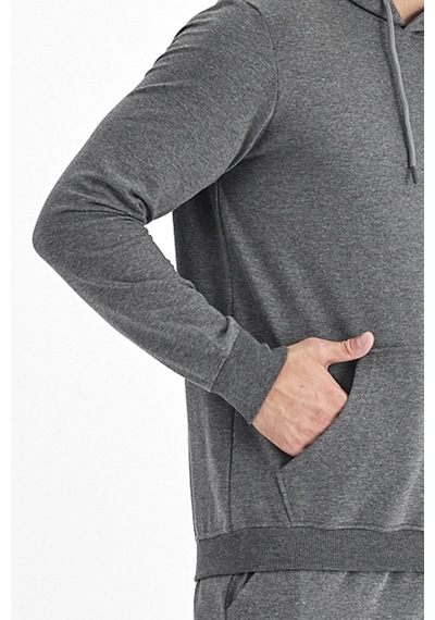 Monox Erkek Kapüşonlu Mevsimlik Sweatshirt 001 Antrasit
