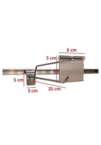 25 Cm -300 Adet Galvaniz Etiketli Kanallı Pano Kancası Raf Askısı Galvaniz