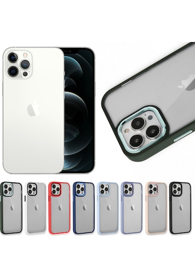 Apple Uyumlu iPhone 11 Pro Kılıf Luna Lens Kamera Çerçeveli Silikon Kapak