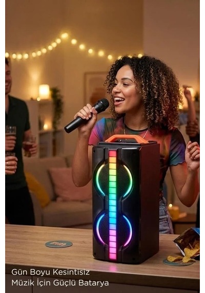 Premium Taşınabilir Aksesuar Ses Bluetooth Hoparlör Mikrofonlu Speaker Kts-1790