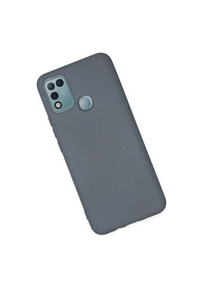 İnfinix Hot 10 Play Kılıf Nano İçi Kadife Silikon - Gri 0.2M-Çok Renkli