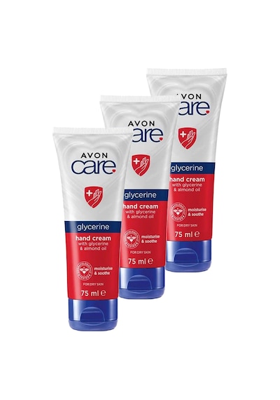Avon Care Gliserin Ve Badem Yağı İçeren El Kremi 3 x 75 ML