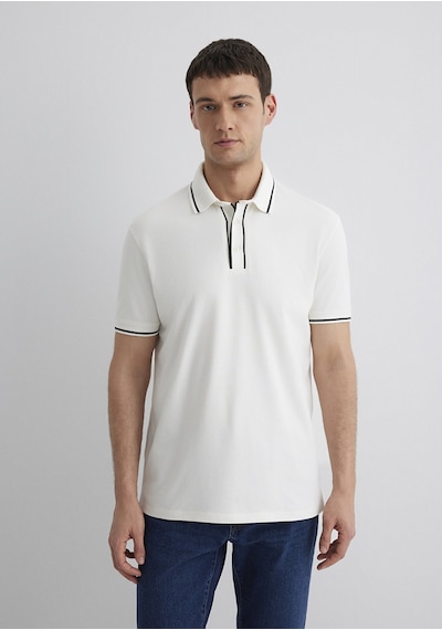 Mavi Regular Beyaz Erkek Polo Yaka T-shirt M0612648-70057 Beyaz