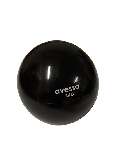 Özel Seri Hafif Destek Spor Aleti Ptb-40 Plates Toning Ball 2 Kg Siyah