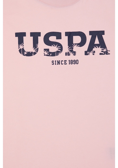 U.S. Polo Assn. Erkek Çocuk Pudra Basic Bisiklet Yaka Tişört 50306512-VR042 U.S. Polo Assn. Erkek Çocuk Pudra Basic Bisiklet Yaka Tişört 50306512-VR042