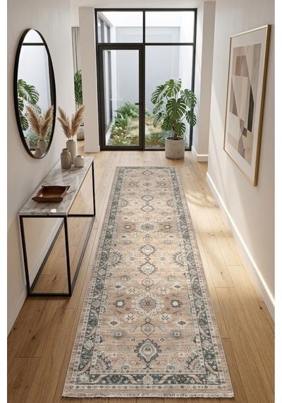 Dekoratif Halı Kaymaz Taban Leke Tutmaz Yıkanabilir Kilim Özel Ölçü Salon Halısı 3026