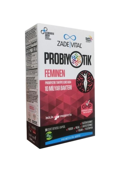 Zade Vital Probiyotik Feminen 30 Kapsül