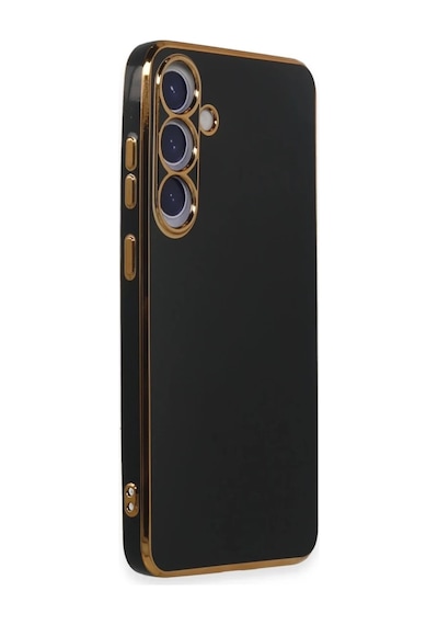 Samsung Uyumlu Galaxy S24 Uyumlu Kılıf Volet Silikon - Siyah