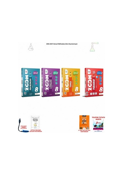 Günay 8. Sınıf Lgs Tüm Dersler 4 Başarı Seti 300 Soruluk 135