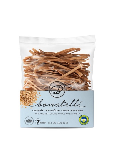 Bonatelli Organik Vegan Tam Buğday Çubuk 400 G - 8 Adet Tarı