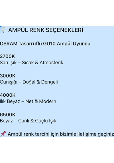 Gu10 Os Ram Tasarruflu Led Ampül Mint Yeşil Küre Dörtlü Hareketli Siyah