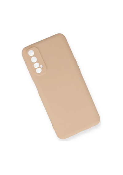 Uray Store Realme 7 Kılıf Nano İçi Kadife Silikon - Pudra