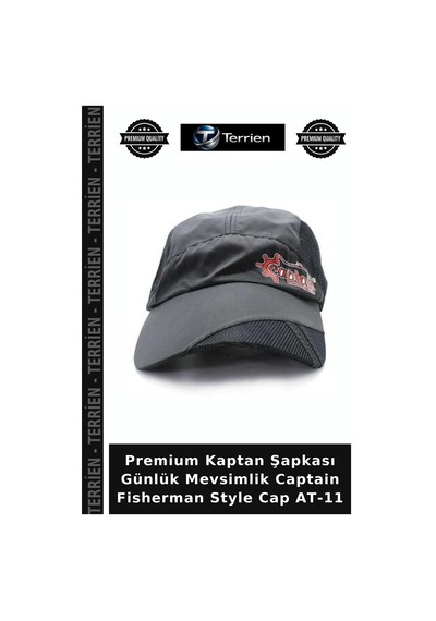 Terrien Premium Kaptan Şapkası Günlük Mevsimlik Captain Fisherman Style Cap At-11 Standart