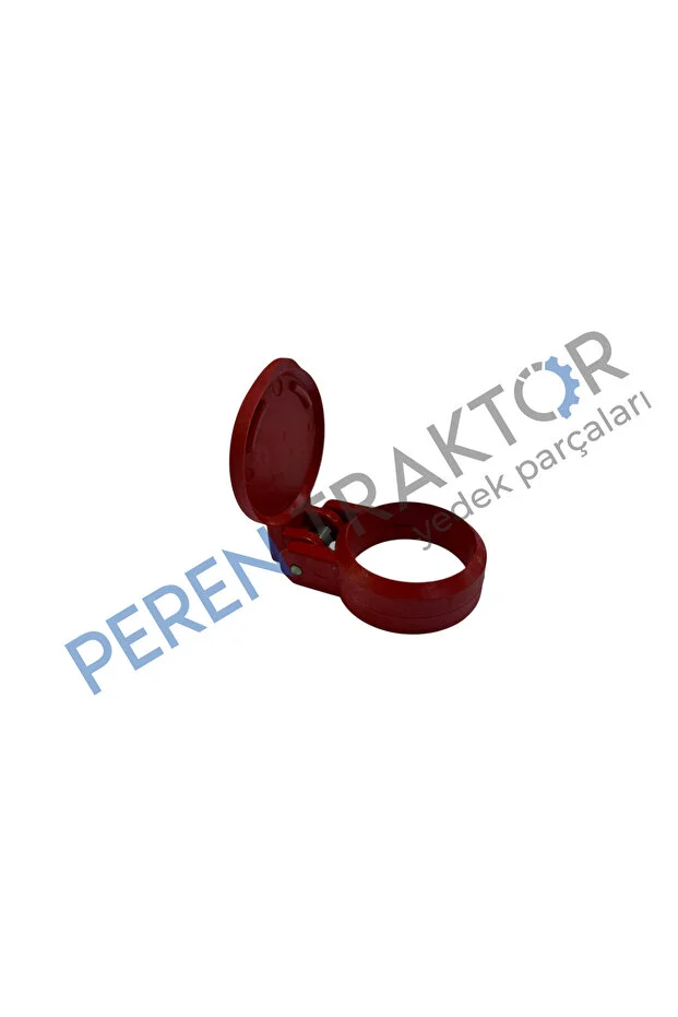 2 Adet Kırmızı Renk Traktör Hidrolik Jak Yaylı Toz Kapağı New Holland, Ford, Case