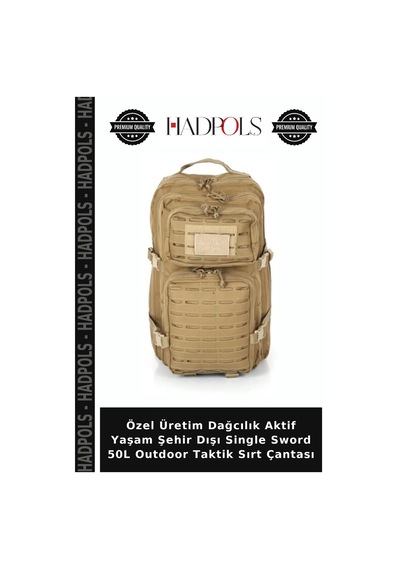 Hadpols Özel Üretim Dağcılık Aktif Yaşam Şehir Dışı Single Sword 50l Outdoor Taktik Sırt Çantası Çok renkli