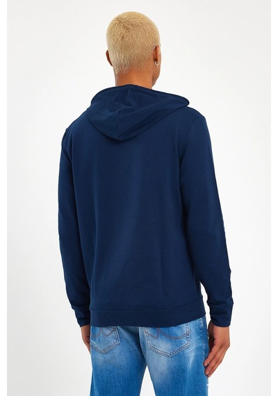 Süperlife Erkek Kapşonlu Regular Fit İnce Sweatshirt Spr 20k55 NAVY