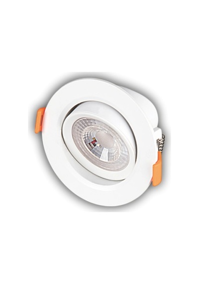 1 Adet Cata Ct 5204 Akik Beyaz Kasa 7w Sıva Altı Led Spot Beyaz Işık 6400k Renkli