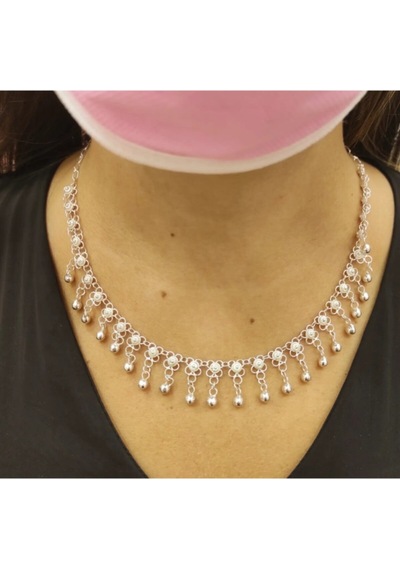 Oriental Kuyumculuk Jewellery Telkari Kişniş Akıtma Gümüş Kolye Gümüş