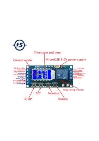 Dijital Lcd Ekran Zaman Geciktirme Röle Modülü Xy-Lj02