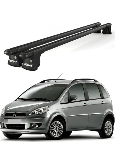 Trio-ı Fiat Idea 2003 Ve Sonrası Uyumlu Siyah Kilitli Ara Atkı 120cm Port Bagaj Tavan Barı