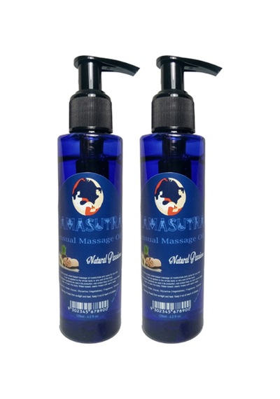 Kamasutra Erkeklere Kadınlara Özel Sade Vücut Masaj Yağı Pure Edible Massage Oil 125ml 2 Adet