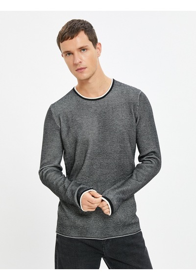 Koton Triko Kazak Bisiklet Yaka Dokulu Slim Fit Uzun Kollu Siyah 4wam70030ht Siyah Koton Triko Kazak Bisiklet Yaka Dokulu Slim Fit Uzun Kollu Siyah 4wam70030ht Siyah