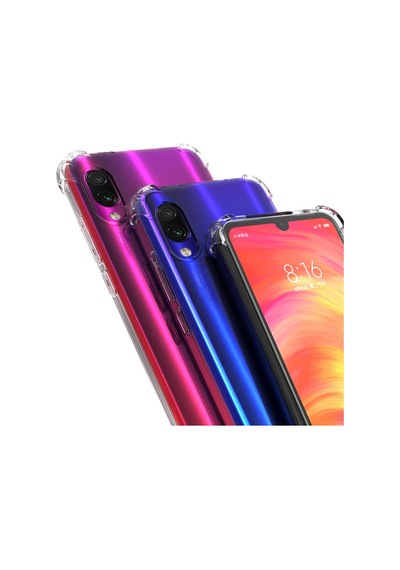 Xiaomi Redmi Note 7 Kılıf Şeffaf Nitro Anti Shock Kapak Renksiz