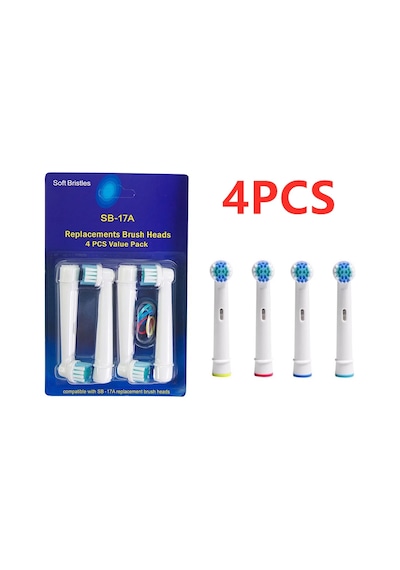 Oral-B Şarjlı ve Pilli Diş Fırçaları ile Uyumlu Yedek Başlık 4 Adet