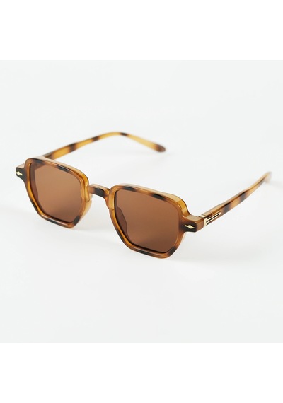 Waller Leopar Unisex Güneş Gözlüğü Kahverengi