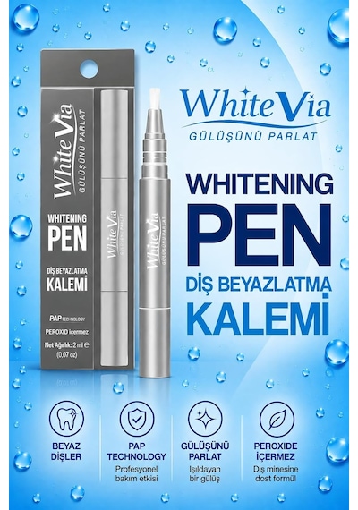 Diş Beyazlatma Kalemi 2 Ml Peroksitsiz Diş Beyazlatıcı Kalem Silver